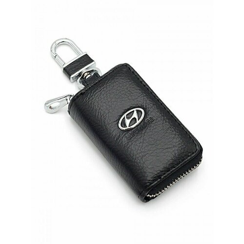 Ключница Skin R1zenbaks, зернистая фактура, Hyundai, черный