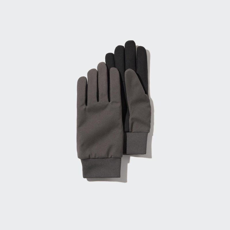 Перчатки для сенсорного экрана Uniqlo, темно-серый
