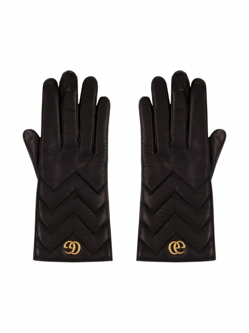 Стеганые перчатки GG Marmont Gucci