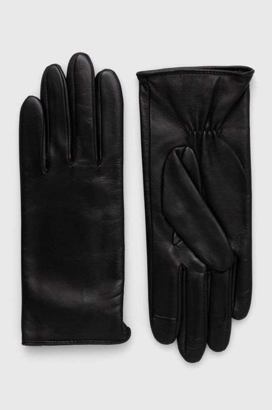 Кожаные перчатки BOSS Boss, черный