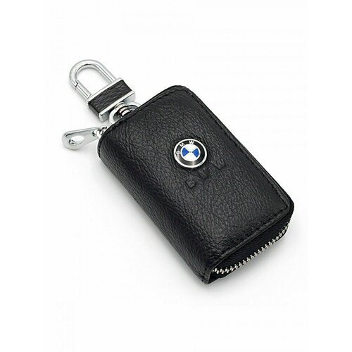 Ключница Skin R1zenbaks, зернистая фактура, BMW, черный