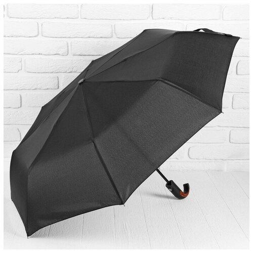 Мини-зонт Сима-ленд, черный, бесцветный