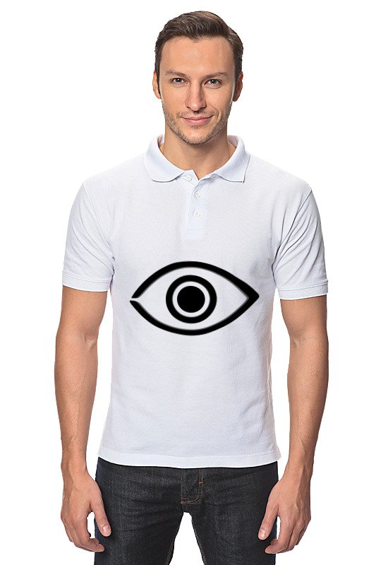 Printio Рубашка Поло Бездомный бог (маска с глазом)