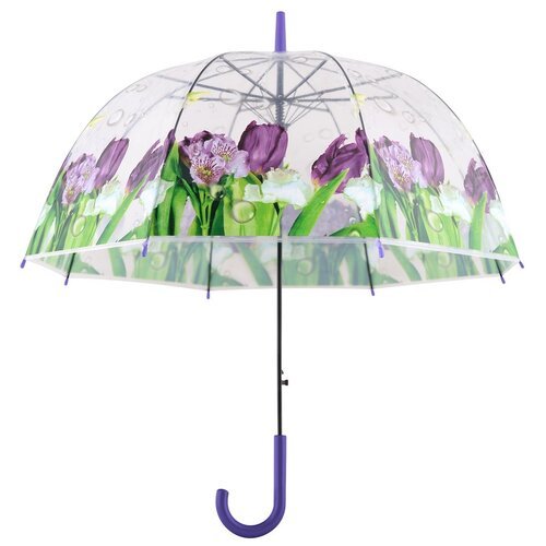 Зонт Мультидом, фиолетовый, зеленый
