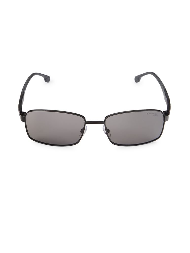 Поляризованные прямоугольные солнцезащитные очки 58 мм Carrera, черный
