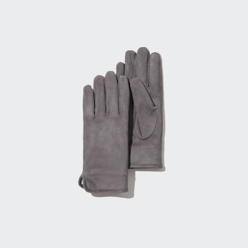 Перчатки на подкладке Uniqlo, серый