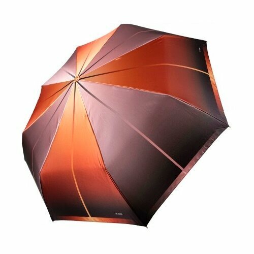 Зонт Три слона, коричневый, оранжевый